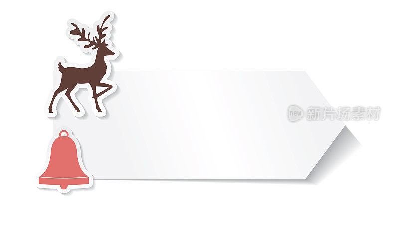 Reindeer Sale Store Banners Stickers